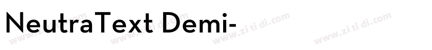 NeutraText Demi字体转换
